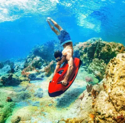 Water activities on a yacht in Cabo San Lucas, Los Cabos