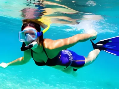 Snorkeling from a yacht in Cabo San Lucas